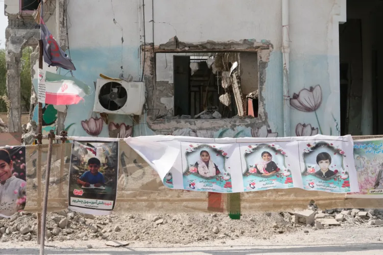 The Iranian School Struck In The War's Earliest Attacks Now A memorial
